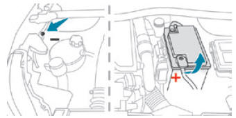 Peugeot 2008. 12  V battery  / Accessory battery