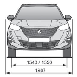 Peugeot 2008. Dimensions