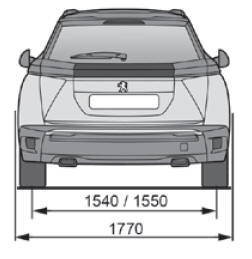 Peugeot 2008. Dimensions