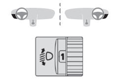 Peugeot 2008. Headlamp beam height adjustment