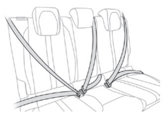 Peugeot 2008. Seat belts