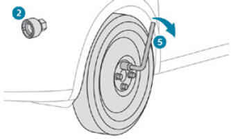 Peugeot 2008. Spare wheel