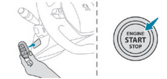 Peugeot 2008. Starting / Switching off the engine with Keyless Entry and Starting