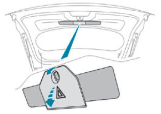 Peugeot 2008. Warning triangle