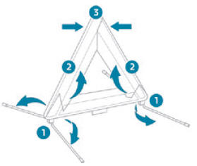 Peugeot 2008. Warning triangle